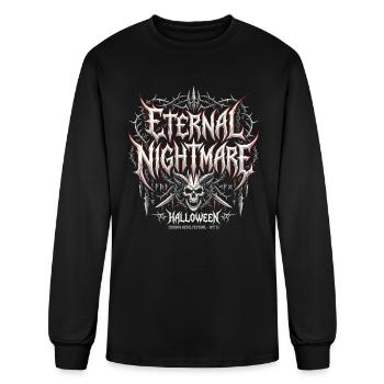 Eternal Nightmare Halloween Skull - Men's Long Sleeve T-Shirt - black - Front