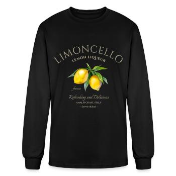 Italian Limoncello Vintage Label - Amalfi Coast - Men's Long Sleeve T-Shirt - black - Front