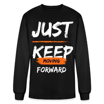 Just Keep Moving Forward - Men's Long Sleeve T-Shirt - black - Front