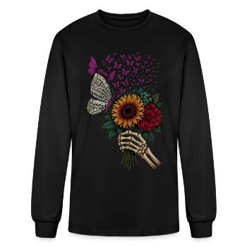 Overdose_Awareness_Graphic_Featuring_Butterflie - T-shirt à manches longues Homme - noir - Devant