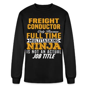 Freight Conductor - Men's Long Sleeve T-Shirt - black - Front