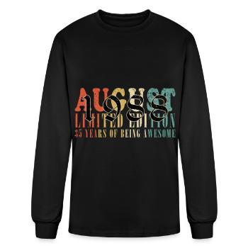 august 1988 Anniversary august 1988 august - Men's Long Sleeve T-Shirt - black - Front