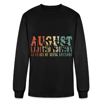 august 1968 Anniversary august 1968 august - Men's Long Sleeve T-Shirt - black - Front