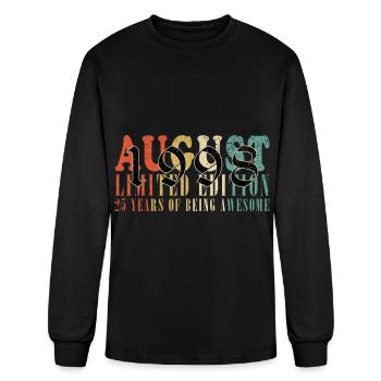 august 1998 Anniversary august 1998 august - Men's Long Sleeve T-Shirt - black - Front