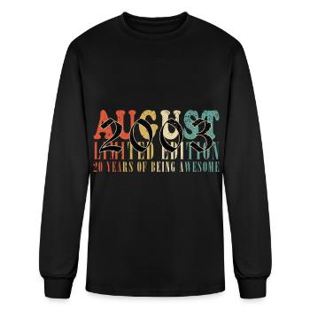 august 2003 Anniversary august 2003 august - Men's Long Sleeve T-Shirt - black - Front