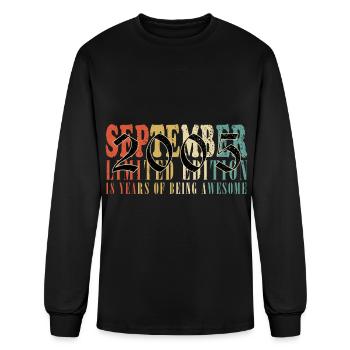 september 2005 Anniversary september 2005 septembe - Men's Long Sleeve T-Shirt - black - Front