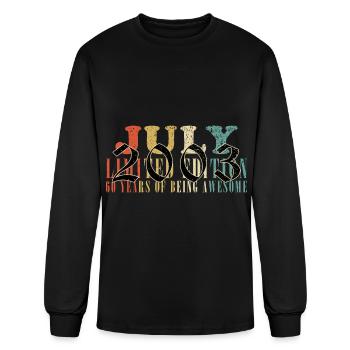 July 2003 Anniversary July 2003 July - Men's Long Sleeve T-Shirt - black - Front