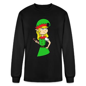 elf - Men's Long Sleeve T-Shirt - black - Front