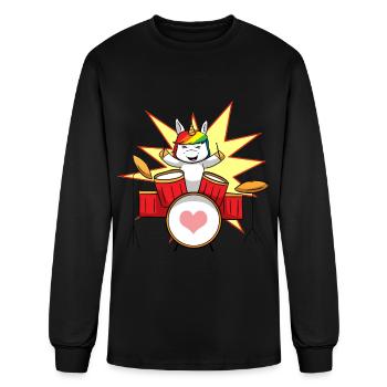 Unicorn Drums Drums - Men's Long Sleeve T-Shirt - black - Front