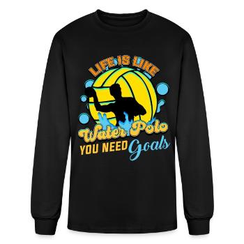 Water Polo - Men's Long Sleeve T-Shirt - black - Front