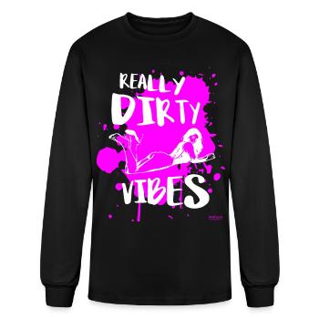 2reborn really dirty vibes sexy girl wh - Men's Long Sleeve T-Shirt - black - Front