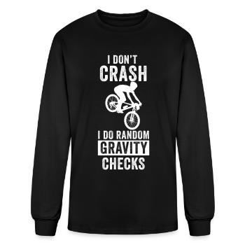 Bicycle Cyclist Cycling Bicyclette Mountain Bike F - Men's Long Sleeve T-Shirt - black - Front