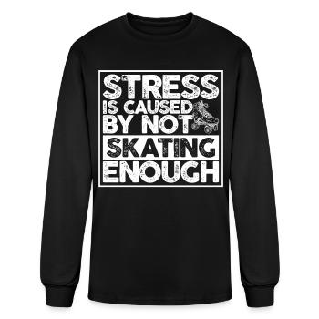 Roller Skating Roller Skates Roller Skate - Men's Long Sleeve T-Shirt - black - Front