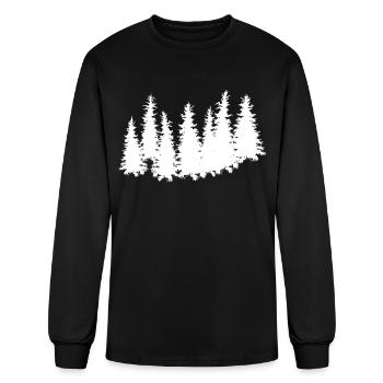 tree - Men's Long Sleeve T-Shirt - black - Front