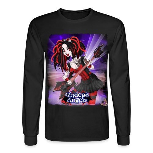 Undead Angels: Vampire Guitarist Crimson Classic - Men's Long Sleeve T-Shirt