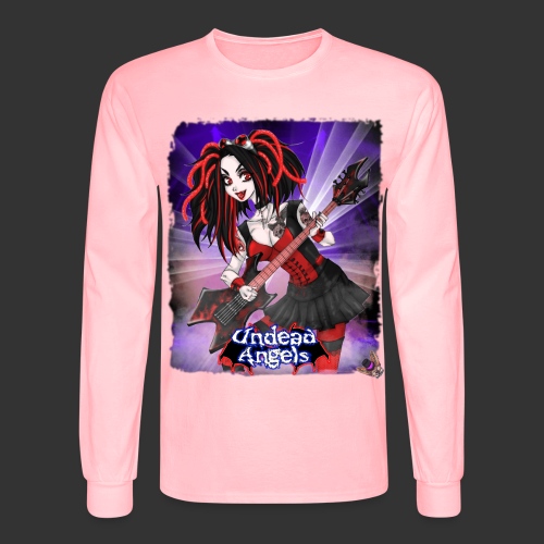 Undead Angels: Vampire Guitarist Crimson Classic - Men's Long Sleeve T-Shirt