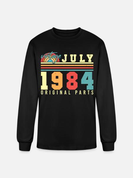 Original July 1984 - Men's Long Sleeve T-Shirt - black