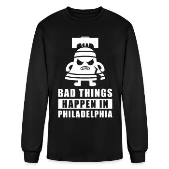 Bad Things Happen in Philadelphia Liberty Bell - Men's Long Sleeve T-Shirt - black - Front