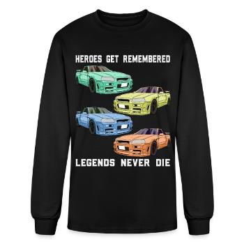 Sports car PS tuner - legend - Men's Long Sleeve T-Shirt - black - Front