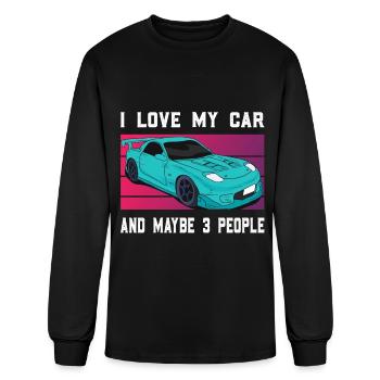 Sports Car PS Auto Screwdriver - Men's Long Sleeve T-Shirt - black - Front