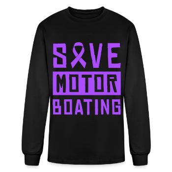 Save Motor Boating - Men's Long Sleeve T-Shirt - black - Front