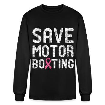 Save Motor Boating - Men's Long Sleeve T-Shirt - black - Front
