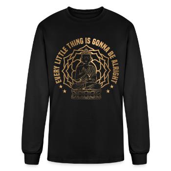 Buddhism Positive Quote For Buddhist Enthusiast - Men's Long Sleeve T-Shirt - black - Front