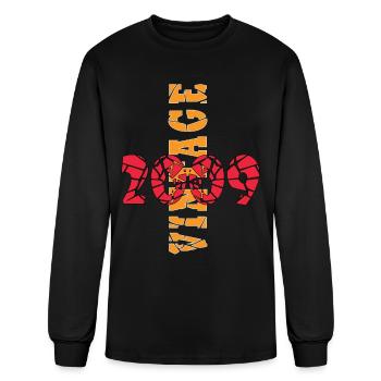 Vintage 14th Birthday 2009 Sports Gift - Men's Long Sleeve T-Shirt - black - Front