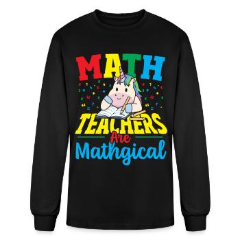 Math Teachers Are Mathgical Math Teacher - Men's Long Sleeve T-Shirt - black - Front