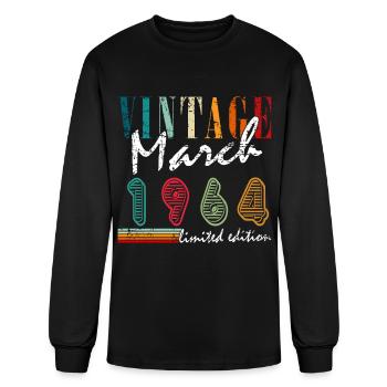 March 1964 Anniversary March - Men's Long Sleeve T-Shirt - black - Front