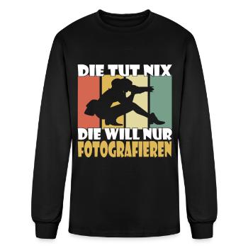 Photographer photography photographer - Men's Long Sleeve T-Shirt - black - Front
