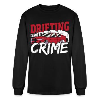 La dérive n’est pas un crime Course de voitures à la dérive - T-shirt à manches longues Homme - noir - Devant