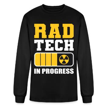 Rad Tech In Progress Radiology Tech Rad Technician - Men's Long Sleeve T-Shirt - black - Front