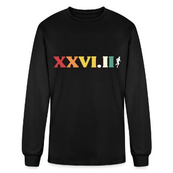 XXVI.II Marathoner Marathon Finisher - Men's Long Sleeve T-Shirt - black - Front
