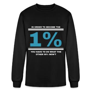 Real capitalist capitalism gift - Men's Long Sleeve T-Shirt - black - Front