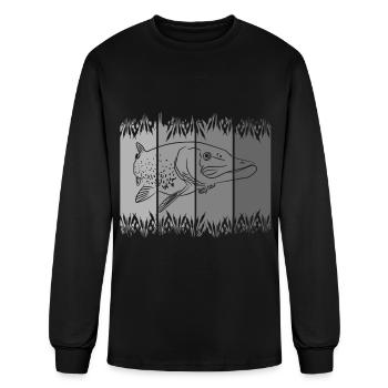 fish - fishing - fishermen - Men's Long Sleeve T-Shirt - black - Front