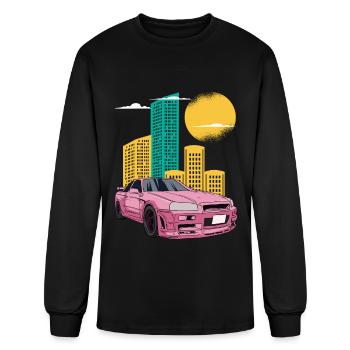 Sports Car Autumn Supercar Race Car PS Horsepower - Men's Long Sleeve T-Shirt - black - Front