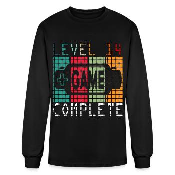 Gamer 14th birthday level 14 - Men's Long Sleeve T-Shirt - black - Front