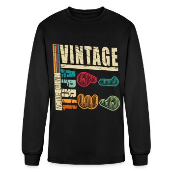 April 1963 anniversary April 1963 April - Men's Long Sleeve T-Shirt - black - Front