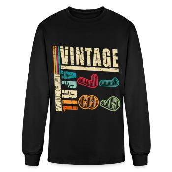 April 1978 - April birthday - Men's Long Sleeve T-Shirt - black - Front