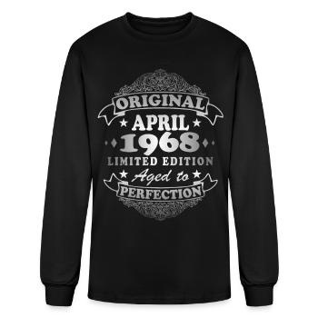April 1968 anniversary April 1968 April - Men's Long Sleeve T-Shirt - black - Front