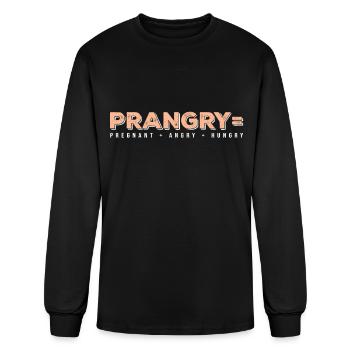 Pregnancy birth baby - Men's Long Sleeve T-Shirt - black - Front