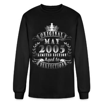 May 2005 Anniversary May 2005 May - Men's Long Sleeve T-Shirt - black - Front