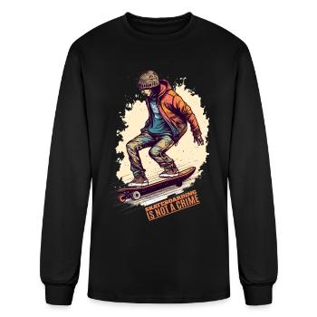 Skateboarder Skater - Men's Long Sleeve T-Shirt - black - Front