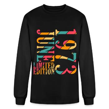 Anniversaire 50 ans Juin 1973 - T-shirt à manches longues Homme - noir - Devant