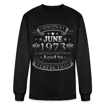 Anniversaire 50 ans Juin 1973 - T-shirt à manches longues Homme - noir - Devant