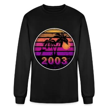Vintage 2003 - Men's Long Sleeve T-Shirt - black - Front