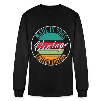 vintage 2005 - Men's Long Sleeve T-Shirt - black - Front
