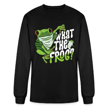 What The Frog? Red Eyed Tree Frog - Men's Long Sleeve T-Shirt - black - Front