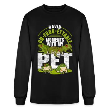 Red Eyed Tree Frog Un-Frog-Ettable - Men's Long Sleeve T-Shirt - black - Front